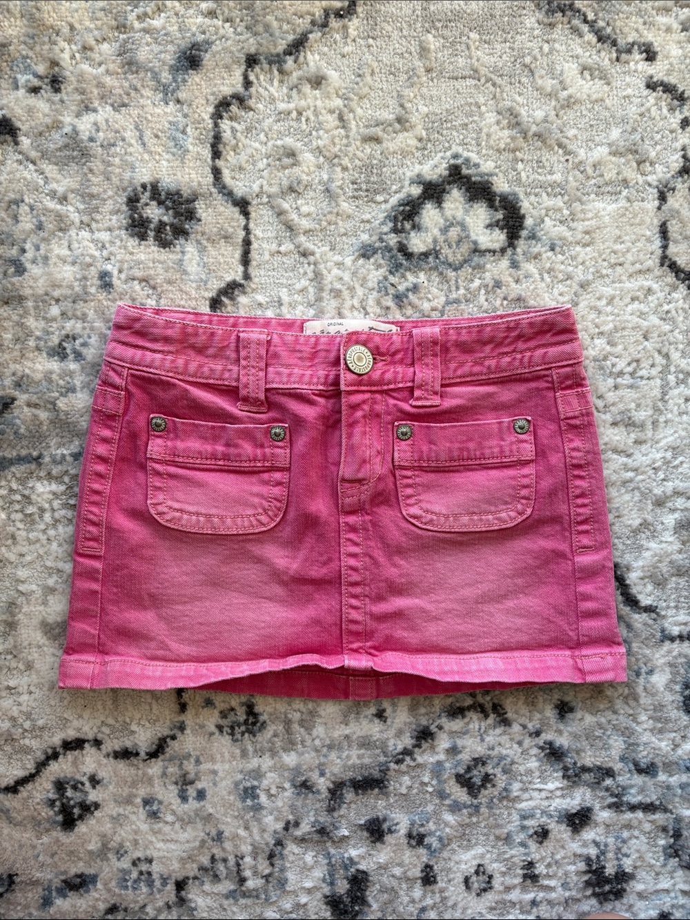 Aeropostale Pink Denim Mini Skirt